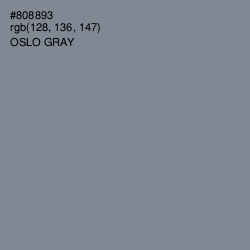 #808893 - Oslo Gray Color Image